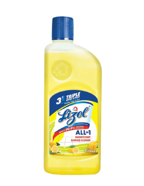 Lizol All In 1 Disinfectant Surface & Floor Cleaner - Citrus, 500 ml